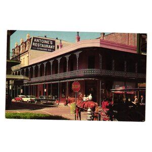 Antoines Restaurant New Orleans Postcard Louis Street Historic French Cuisine